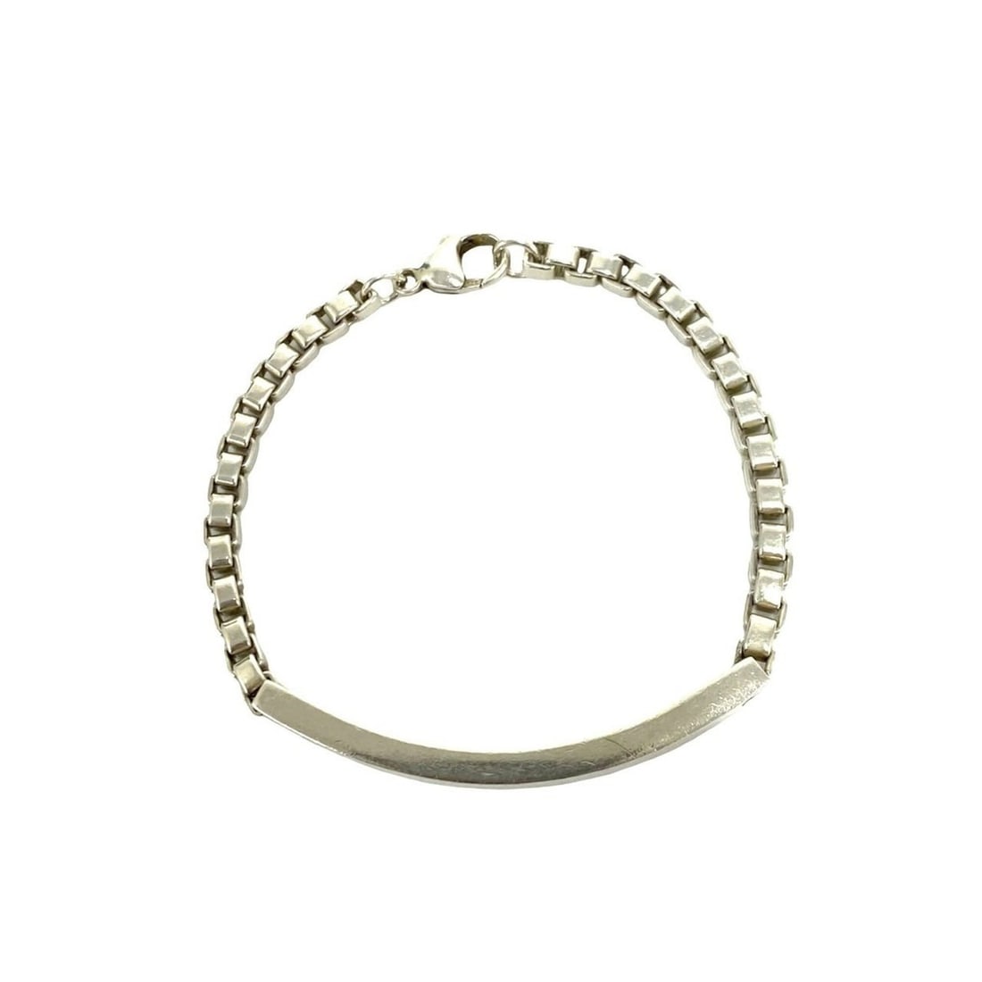 TIFFANY&Co. Tiffany Venetian ID Bracelet 925 Chain Bangle Accessory for Men and Women, Silver 31701: --- Catalog ---Category: SizeLength: 17.5cm / 6.88''Category: DesignType: BangleColor: SilverGender: Men,WomenMaterial: Silver 925Category: GeneralBrand: Tiffany--- Item List ---Section: ConditionRank