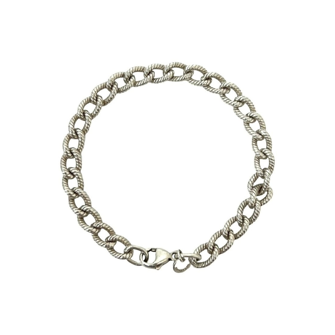 TIFFANY&Co. Tiffany Twist Rope Chain Bracelet, Sterling Silver 925, Accessory, Item Number 24729: --- Catalog ---Category: SizeLength: 20cm / 7.87''Category: DesignType: Charm braceletColor: SilverGender: WomenMaterial: Silver 925Category: GeneralBrand: Tiffany--- Item List ---Section: ConditionRa