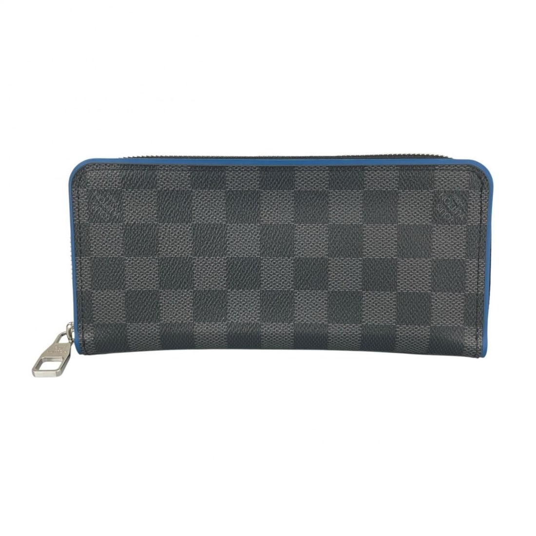LOUIS VUITTON Louis Vuitton Zippy Wallet Vertical Long Damier Graphite Canvas Black Blue Men's: --- Catalog ---Category: SizeSize (HxWxD): 10cm x 20.5cm x 2cm / 3.93'' x 8.07'' x 0.78''Category: DesignType: Long wallet (bi-fold)Color: Black, BlueGender: MenMaterial: Damier Graphite Category: Gen