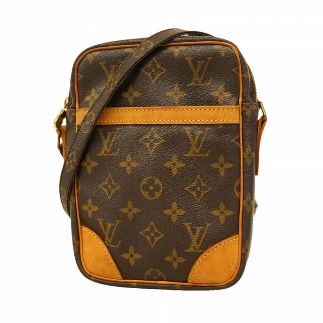 Louis Vuitton Monogram Danube Shoulder Bag M45266 Brown Women's: --- Catalog ---Category: SizeSize (HxWxD): 21cm x 14.5cm x 4.5cm / 8.26'' x 5.7'' x 1.77''Category: DesignType: Shoulder bagColor: BrownGender: WomenCategory: GeneralMPN: M45266Brand: Louis Vuitton---