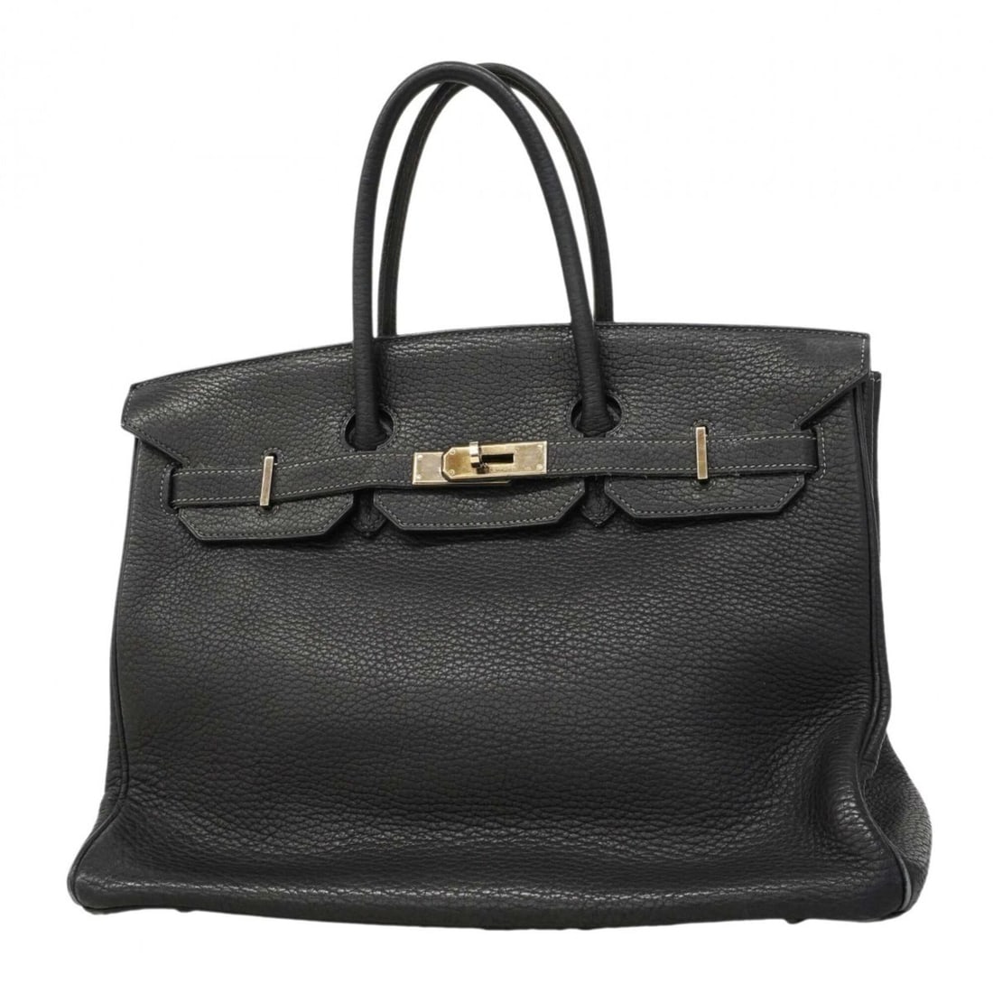 Hermes Birkin 35 Togo Blue Indigo Handbag (?L stamp) - Women's: --- Catalog ---Category: SizeSize (HxWxD): 28.5cm x 35cm x 18cm / 11.22'' x 13.77'' x 7.08''Category: DesignType: HandbagColor: Blue indigoGender: WomenMaterial: Togo leather Hardware Color: SilverCat
