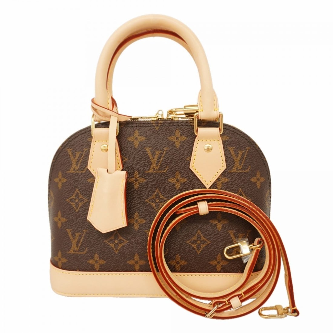 Louis Vuitton Alma BB Monogram Handbag M46990 Brown 2-way bag for women: --- Catalog ---Category: SizeSize (HxWxD): 17.5cm x 23.5cm x 11cm / 6.88'' x 9.25'' x 4.33''Category: DesignType: HandbagColor: BrownGender: WomenCategory: GeneralMPN: M46990Brand: Louis Vuitton--- It