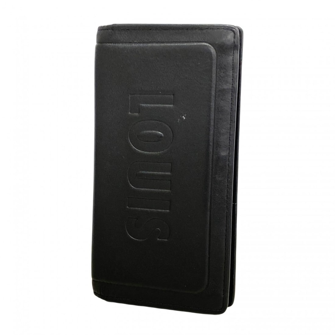Louis Vuitton Long Wallet, Dark Infinity Portefeuille Brazza, M63256, Black, Men's: --- Catalog ---Category: SizeSize (HxWxD): 19cm x 10cm x 2cm / 7.48'' x 3.93'' x 0.78''Category: DesignType: Long wallet (bi-fold)Color: BlackGender: MenCategory: GeneralMPN: M63256Brand: Louis Vuitto