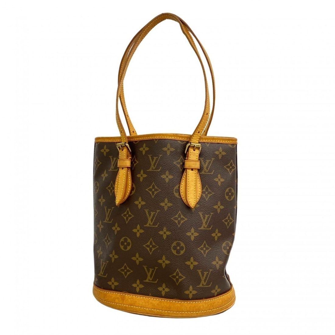 Louis Vuitton Monogram Bucket PM Tote Bag M42238 Brown (Women's): --- Catalog ---Category: SizeSize (HxWxD): 26.5cm x 23cm x 16cm / 10.43'' x 9.05'' x 6.29''Category: DesignType: Tote bagColor: BrownGender: WomenCategory: GeneralMPN: M42238Brand: Louis Vuitton--- It