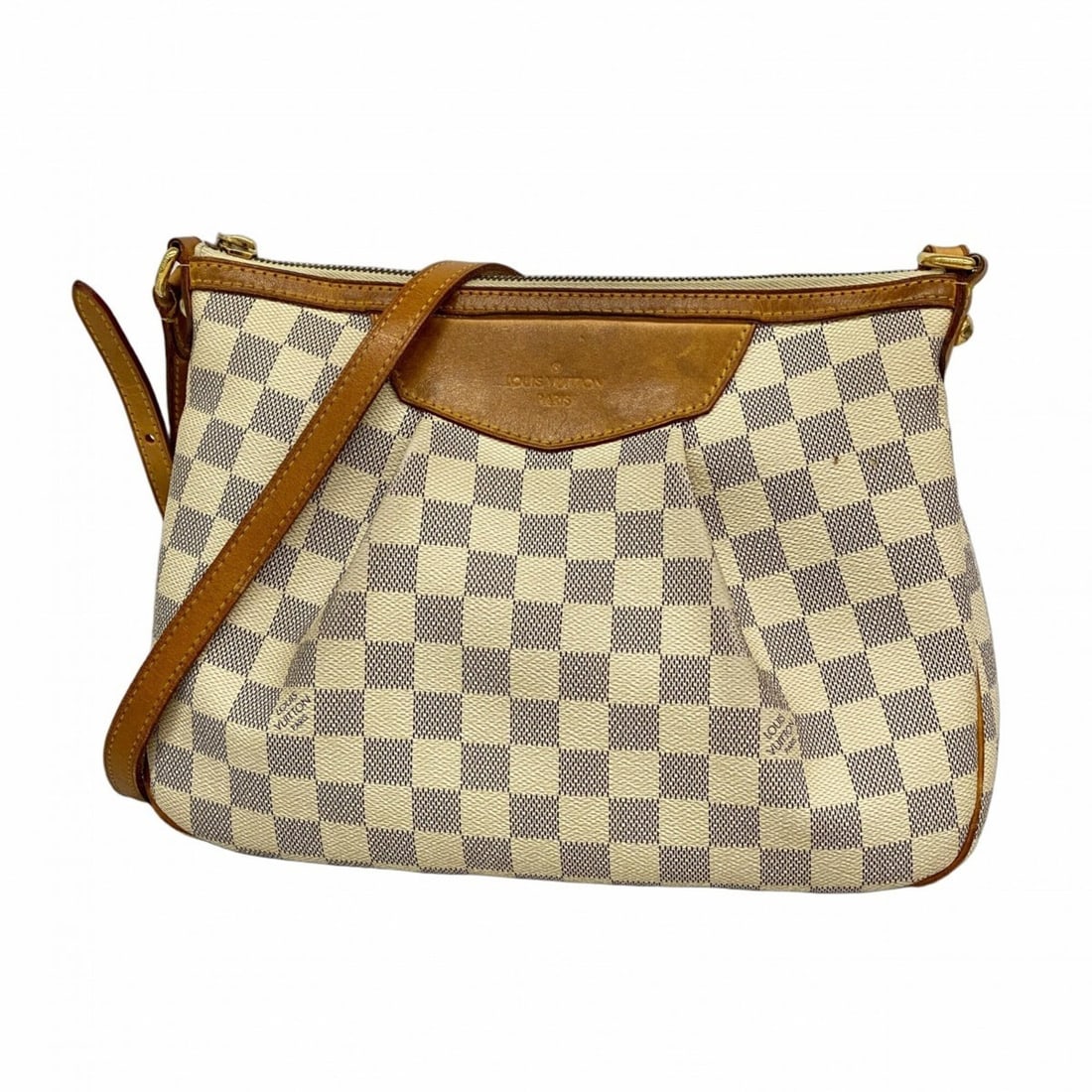 Louis Vuitton Damier Azur Siracusa PM Shoulder Bag N41113 White Women's: --- Catalog ---Category: SizeSize (HxWxD): 22cm x 29cm x 8.5cm / 8.66'' x 11.41'' x 3.34''Category: DesignType: Shoulder bagColor: WhiteGender: WomenCategory: GeneralMPN: N41113Brand: Louis Vuitton---