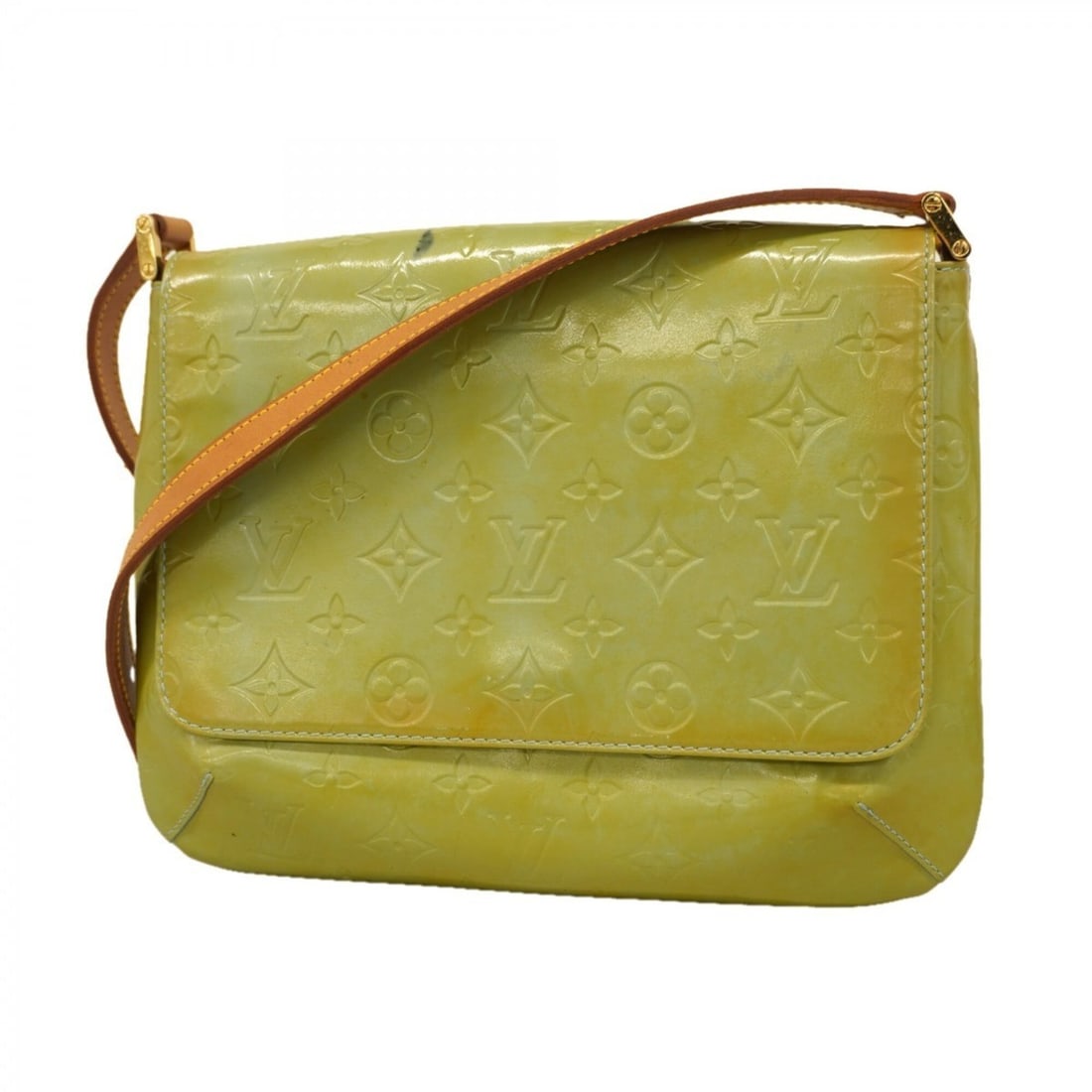Louis Vuitton Vernis Thompson Street Shoulder Bag M91009 Baby Blue (Women's): --- Catalog ---Category: SizeSize (HxWxD): 21.5cm x 26cm x 4.5cm / 8.46'' x 10.23'' x 1.77''Category: DesignType: Shoulder bagColor: Baby blueGender: WomenCategory: GeneralMPN: M91009Brand: Louis Vuit
