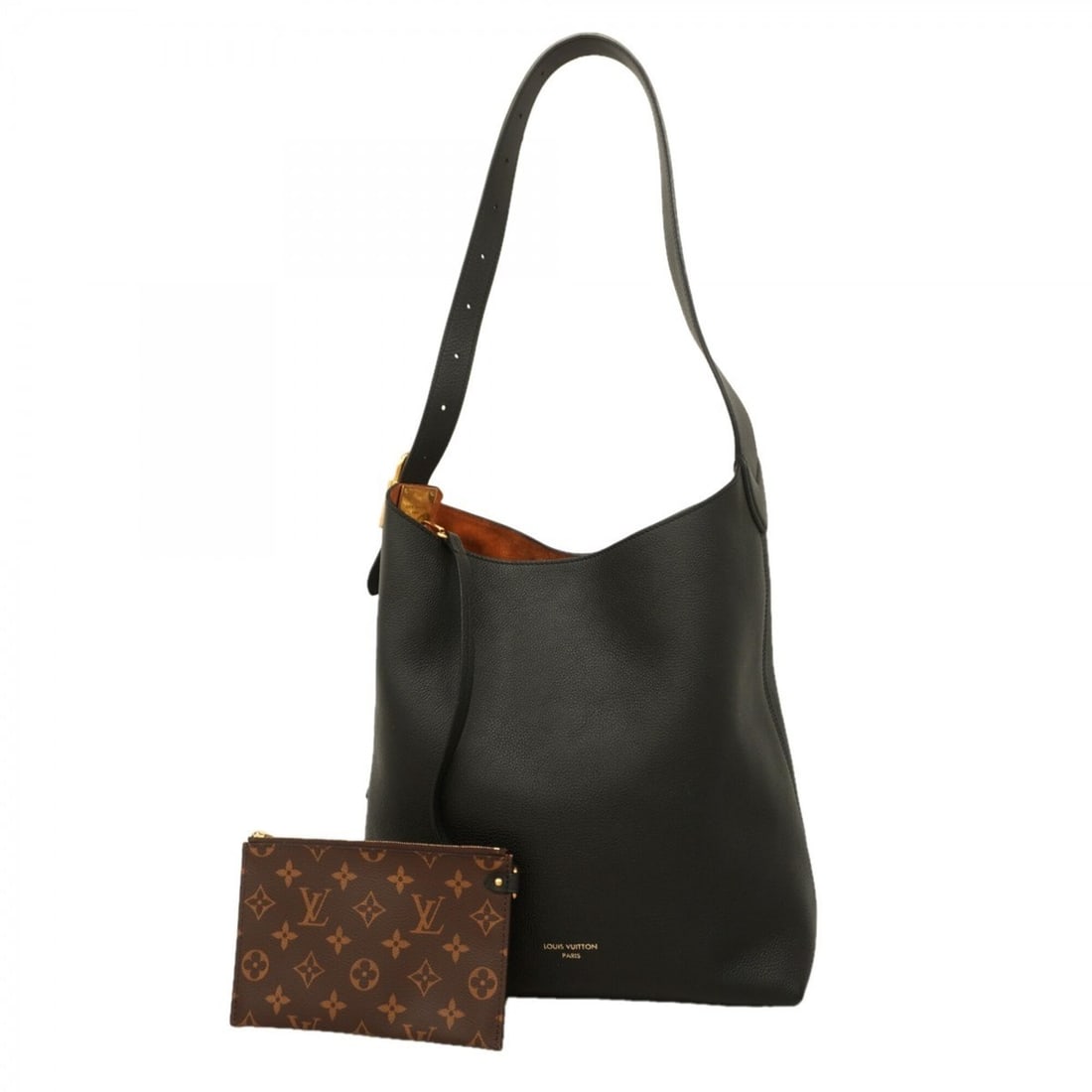Louis Vuitton Low Key Hobo MM Shoulder Bag M24856 Noir (Women's): --- Catalog ---Category: SizeSize (HxWxD): 33cm x 30cm x 16.5cm / 12.99'' x 11.81'' x 6.49''Category: DesignType: Shoulder bagColor: NoirGender: WomenCategory: GeneralMPN: M24856Brand: Louis Vuitton--