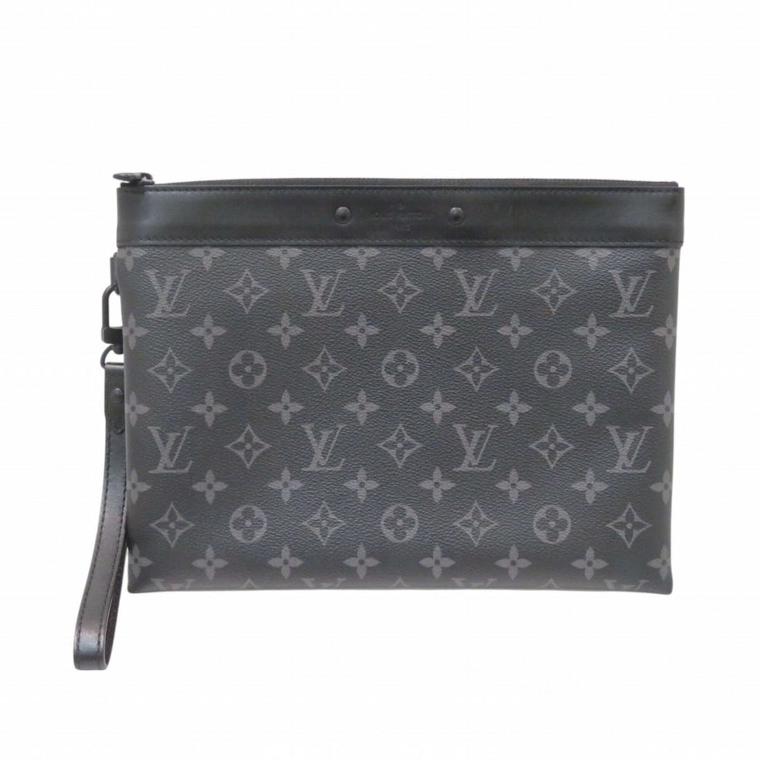 Louis Vuitton LOUIS VUITTON Clutch Bag Monogram Eclipse Toile M81569: --- Catalog ---Category: SizeSize (HxWxD): 21cm x 29cm x 2.5cm / 8.26'' x 11.41'' x 0.98''Category: DesignType: Clutch bagColor: BlackGender: MenClosure: ZipperMaterial: Monogram Eclipse Category: Gen