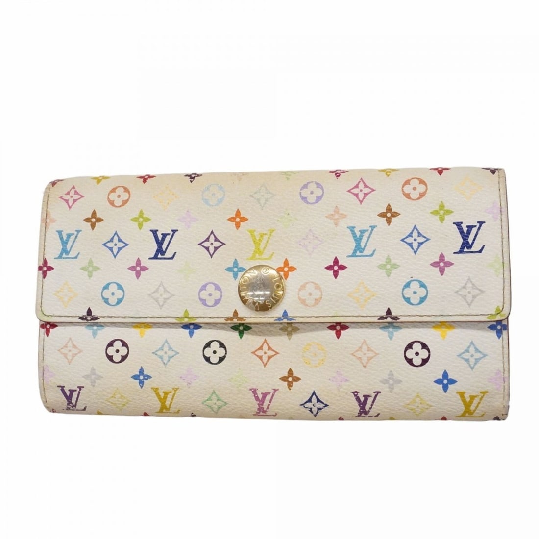 Louis Vuitton Monogram Multicolor Portefeuille Sarah Long Wallet M93745 Blanc Fig Ladies: --- Catalog ---Category: SizeSize (HxWxD): 10.5cm x 19cm x 2.5cm / 4.13'' x 7.48'' x 0.98''Category: DesignType: Long wallet (bi-fold)Color: Multi-colorGender: WomenCategory: GeneralMPN: M93745Brand: 