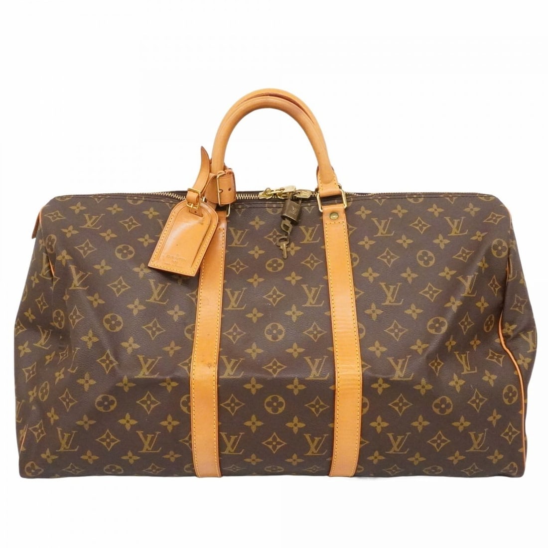 Louis Vuitton Bags - Boston Monogram Keepall 50 M41426 Brown Men's & Women's: --- Catalog ---Category: SizeSize (HxWxD): 28.5cm x 51cm x 22cm / 11.22'' x 20.07'' x 8.66''Category: DesignType: Boston bagColor: BrownGender: Men,WomenCategory: GeneralMPN: M41426Brand: Louis Vuitto