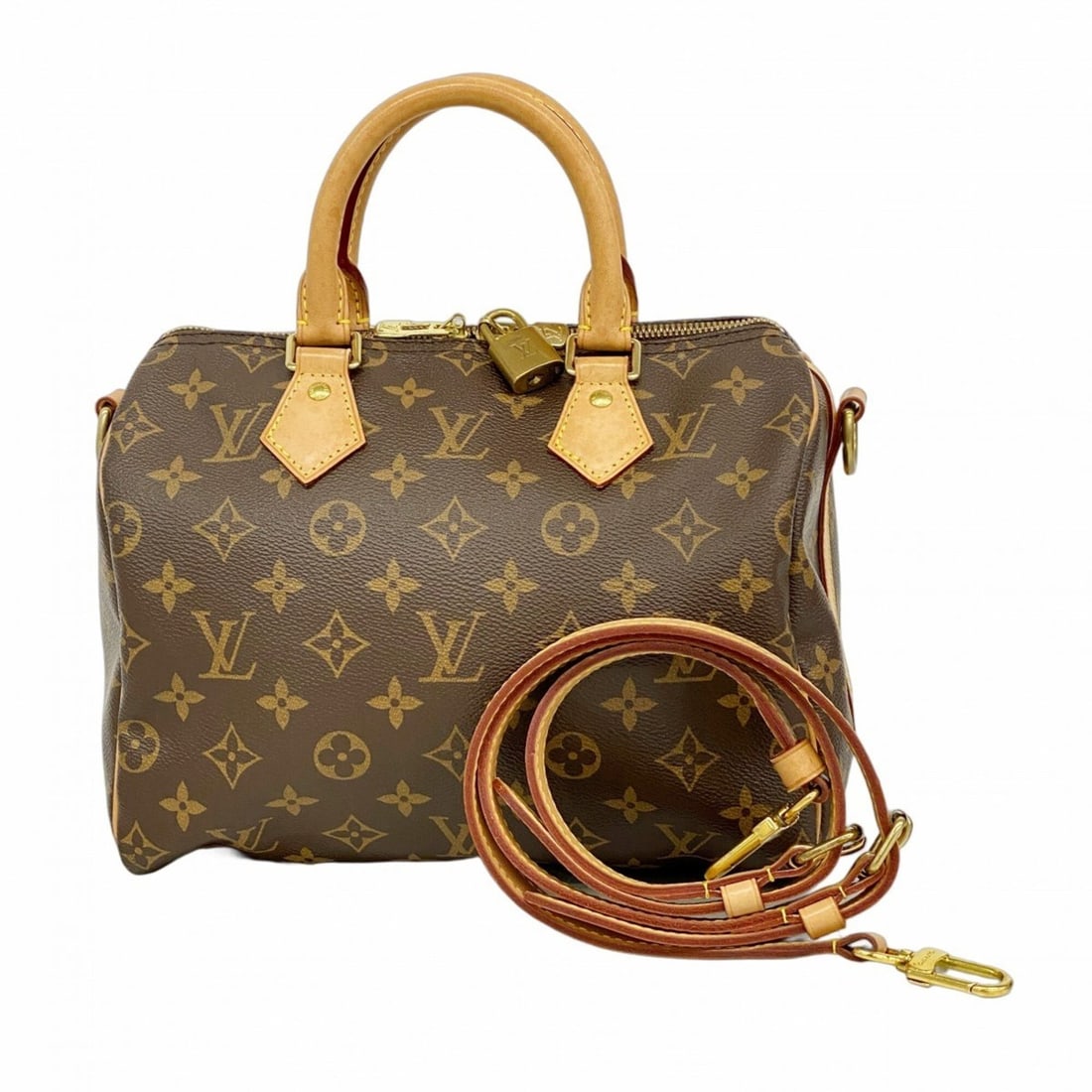 Louis Vuitton Monogram Speedy Bandoulière 25 Handbag M46977 Brown 2-way bag for women: --- Catalog ---Category: SizeSize (HxWxD): 19cm x 25cm x 14cm / 7.48'' x 9.84'' x 5.51''Category: DesignType: HandbagColor: BrownGender: WomenCategory: GeneralMPN: M46977Brand: Louis Vuitton--- Item L