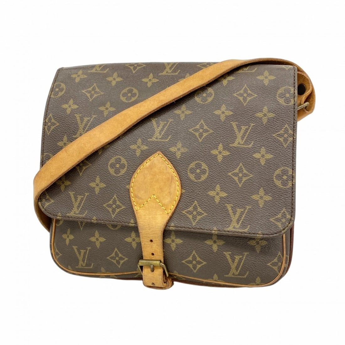 Louis Vuitton Monogram Cartouchiere GM Shoulder Bag M51252 Brown Women's: --- Catalog ---Category: SizeSize (HxWxD): 23cm x 25.5cm x 7.5cm / 9.05'' x 10.03'' x 2.95''Category: DesignType: Shoulder bagColor: BrownGender: WomenCategory: GeneralMPN: M51252Brand: Louis Vuitton-