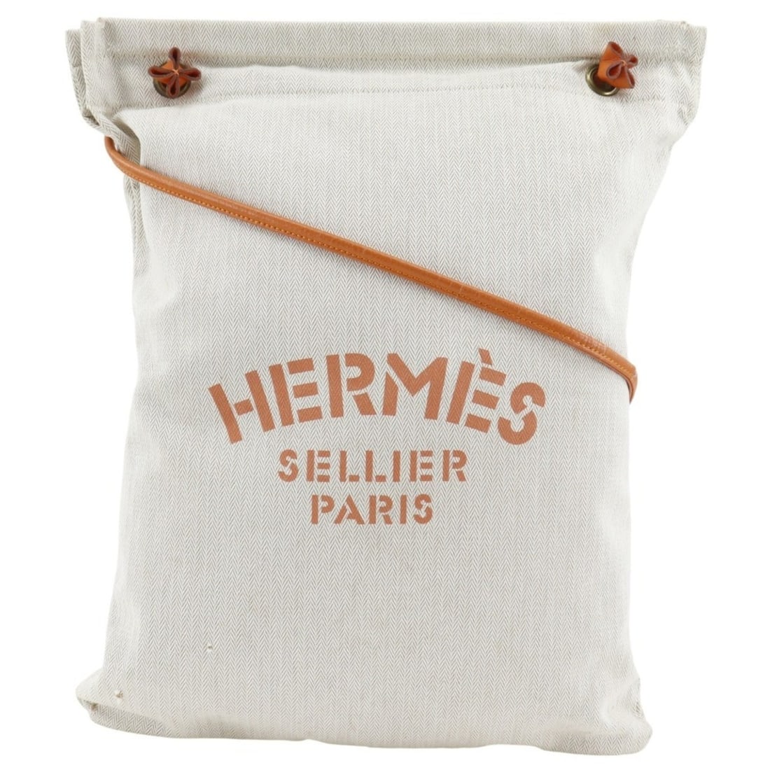 Hermes Alain GM Shoulder Bag, Toile Chevron, Beige, Open, Unisex: --- Catalog ---Category: SizeSize (HxWxD): 44cm x 34cm / 17.32'' x 13.38''Category: DesignType: Shoulder bagColor: Beige, OrangeGender: Women,MenMaterial: Toile chevron Category: GeneralBrand: Hermes-