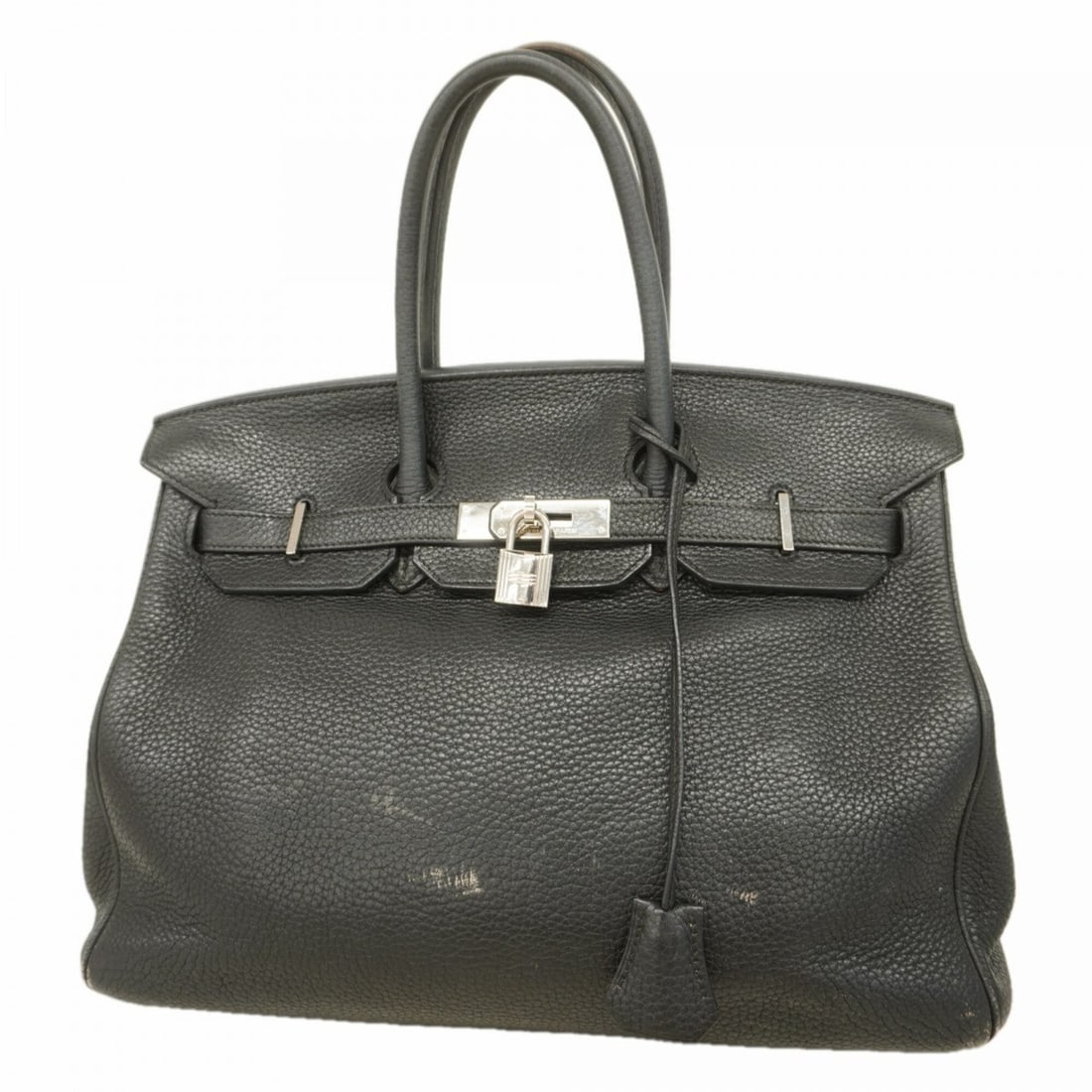 Hermes Birkin 35 handbag, Taurillon Clemence leather, black, ?N stamp, women's.: --- Catalog ---Category: SizeSize (HxWxD): 28.5cm x 35cm x 18.5cm / 11.22'' x 13.77'' x 7.28''Category: DesignType: HandbagColor: BlackGender: WomenMaterial: Taurillon clemence leather Hardware Color: