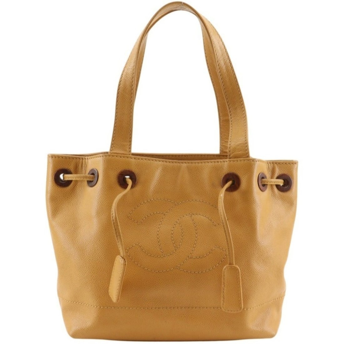 Chanel Coco Mark Tote Bag, Caviar Leather, Brown, A5 Size, Women's.: --- Catalog ---Category: SizeSize (HxWxD): 22cm x 26cm x 12.5cm / 8.66'' x 10.23'' x 4.92''Category: DesignType: Tote bagColor: BrownGender: WomenMaterial: Grained Calfskin Category: GeneralBrand: Cha