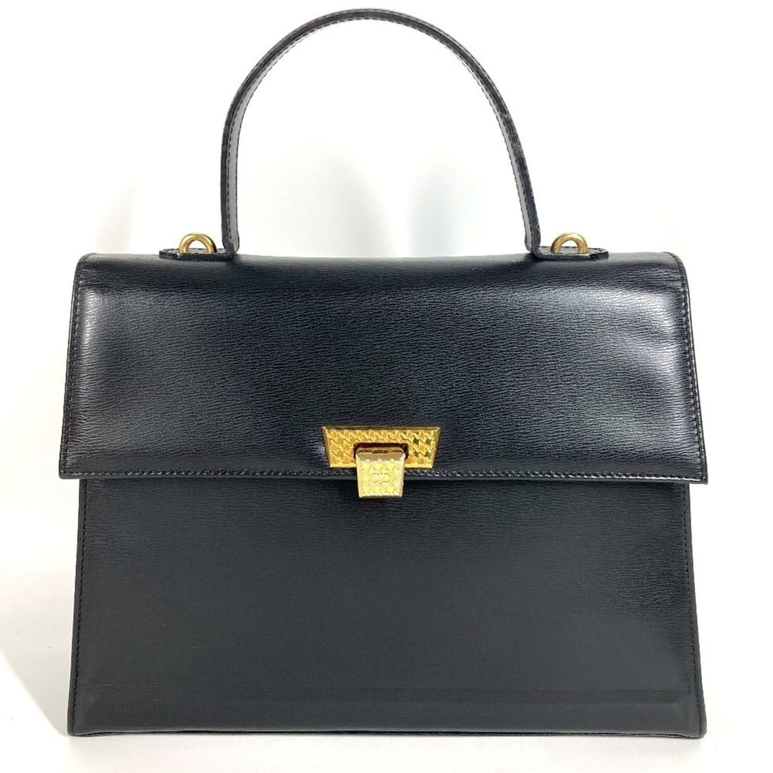 Christian Dior Dior Vintage CD Logo Tweed Flap Handbag Leather Men's Women's Black: --- Catalog ---Category: SizeSize (HxWxD): 21cm x 28cm x 7.5cm / 8.26'' x 11.02'' x 2.95''Category: DesignType: HandbagColor: BlackGender: Men,WomenSeason: VintageMaterial: Leather Category: GeneralBr
