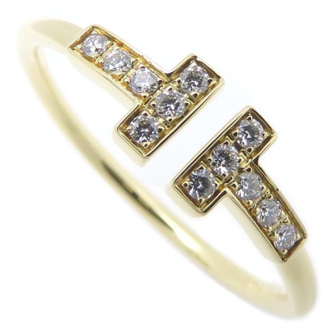 TIFFANY&Co. Tiffany T Wire Ring, Diamond, 18K Yellow Gold, Women's, 295457: --- Catalog ---Category: SizeWeight: 2.6g / 0.09oz.JP Size: 17.5US Size: 8.5Category: DesignType: Band ringStone: DiamondGender: WomenMaterial: Yellow gold (18K)Category: GeneralBrand: Tiffany--- Item