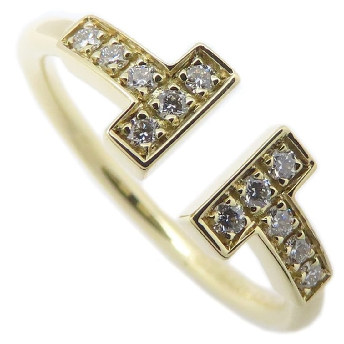 TIFFANY&Co. Tiffany T Wire Ring, Diamond, 18K Yellow Gold, Women's, 295460: --- Catalog ---Category: SizeWeight: 2.7g / 0.09oz.JP Size: 11US Size: 6Category: DesignType: Band ringStone: DiamondGender: WomenMaterial: Yellow gold (18K)Category: GeneralBrand: Tiffany--- Item Lis