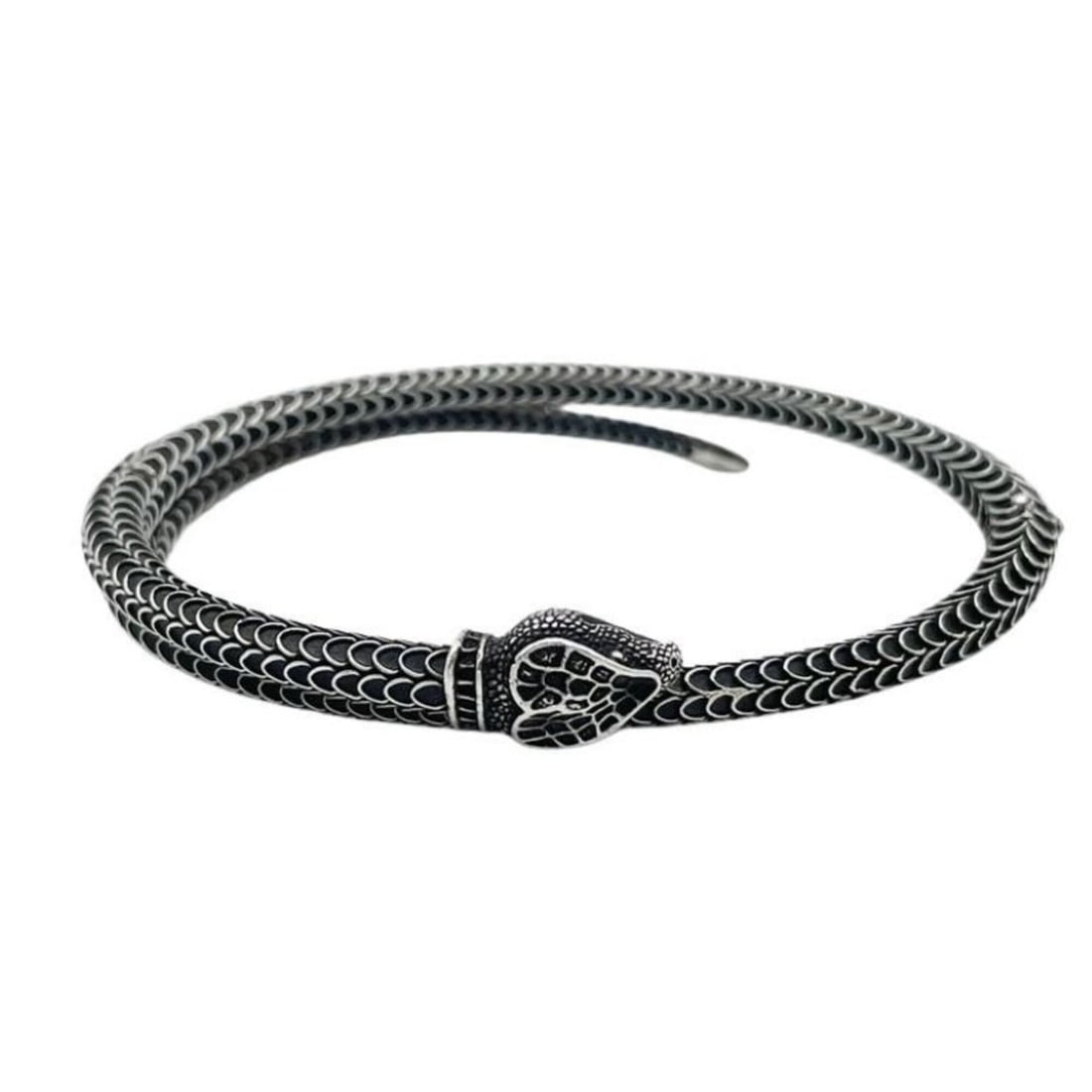 GUCCI Garden Snake Bracelet, Silver (Ag925), Unisex Bangle: --- Catalog ---Category: SizeLength: 19cm / 7.48''Category: DesignType: Charm braceletColor: SilverGender: Women,MenMaterial: Silver 925Category: GeneralBrand: GucciCountry of Origin: Italy--- Item Li