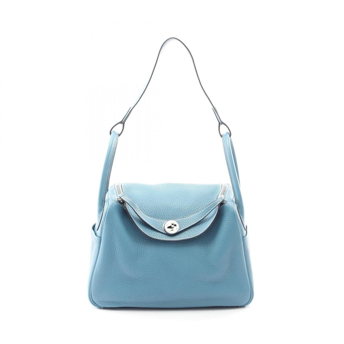 Hermes Lindy 30 Shoulder Bag/Handbag, Leather, Taurillon Clemence Women's, Blue: --- Catalog ---Category: SizeSize (HxWxD): 20cm x 30cm x 15cm / 7.87'' x 11.81'' x 5.9''Category: DesignType: Handbag, Shoulder bagColor: BlueGender: WomenMaterial: Leather Leather/Fur Type: Taurillon