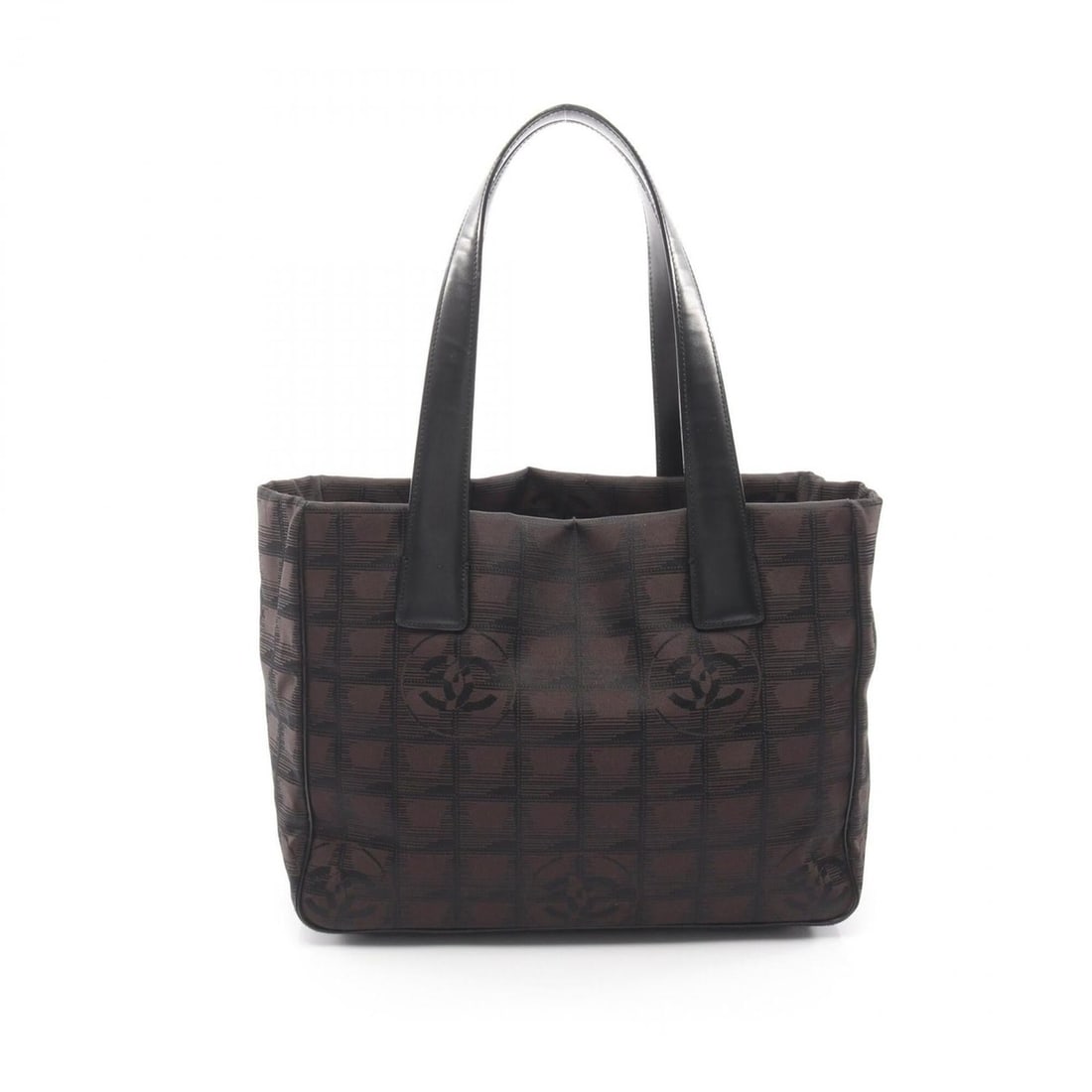 Chanel New Travel Line PM Tote Bag Handbag Leather Nylon Canvas Women's Brown/Black A20457: --- Catalog ---Category: SizeSize (HxWxD): 21cm x 29cm x 12cm / 8.26'' x 11.41'' x 4.72''Category: DesignType: Handbag, Tote bagColor: Black, BrownGender: WomenMaterial: Nylon canvas , Leather Categor