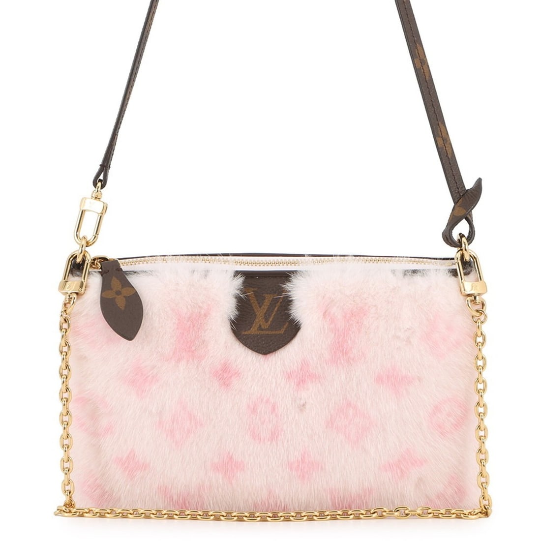 Louis Vuitton Shoulder Bag Monogram Soft Mink Fur Neo Pochette Mira Handbag 2-way Chain Pouch for: --- Catalog ---Category: SizeWeight: 190g / 6.7oz.Size (HxWxD): 14cm x 22cm x 2.5cm / 5.51'' x 8.66'' x 0.98''Strap Length: 63cm / 24.8''Handle Length: 49cm / 19.29''Category: DesignType: Handbag, Poc