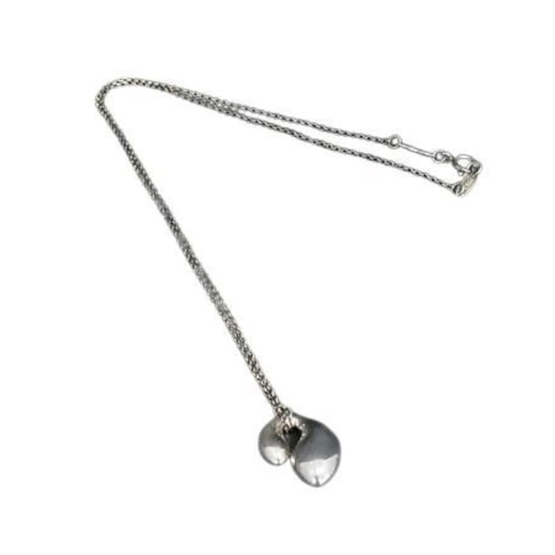 TIFFANY & Co. Tiffany Elsa Peretti Double Teardrop Necklace SV925 Women's: --- Catalog ---Category: SizePendant Size: 17mm x 12mm / 0.66'' x 0.47''Neck Circumference: 38 cm / 14.96''Category: DesignColor: SilverGender: WomenMaterial: Silver 925Pendant Type: PendantNecklace T