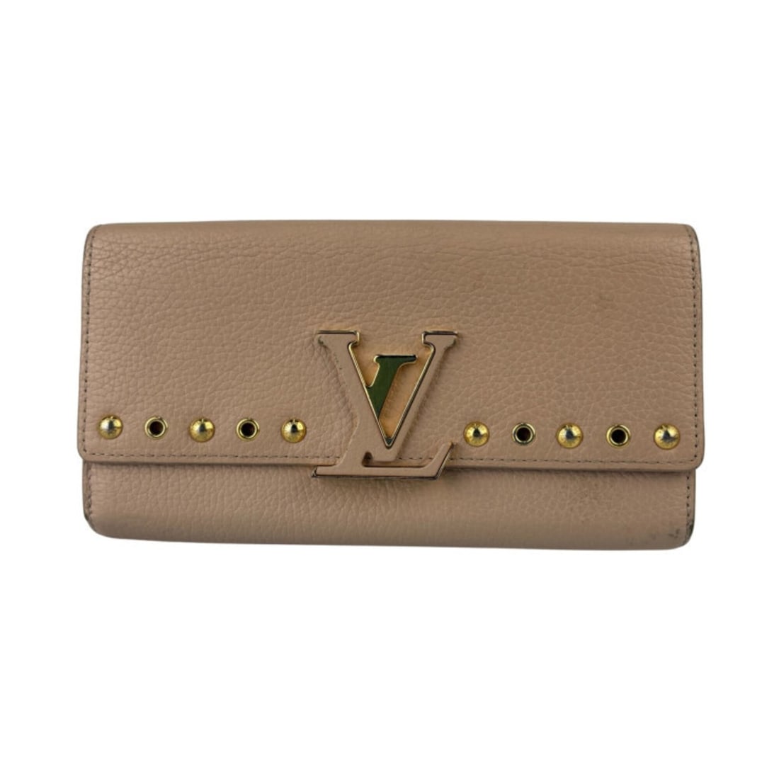 LOUIS VUITTON Louis Vuitton Long Wallet Portefeuille Capucines M62763 Tivoli Taurillon Leather: --- Catalog ---Category: SizeSize (HxWxD): 10.5cm x 19cm x 3.1cm / 4.13'' x 7.48'' x 1.22''Category: DesignType: Wallet (bi-fold)Color: BeigeGender: WomenMaterial: Leather Leather/Fur Type: Taurillon 