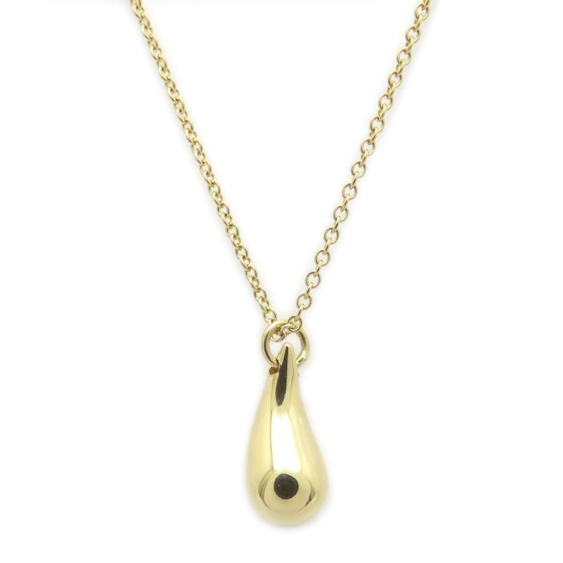 TIFFANY&Co. Tiffany Teardrop Necklace Elsa Peretti 18K Yellow Gold Women's 295440: --- Catalog ---Category: SizeWeight: 4g / 0.14oz.Pendant Size: 12.4mm x 5.6mm / 0.48'' x 0.22''Neck Circumference: 41 cm / 16.14''Category: DesignGender: WomenMaterial: Yellow gold (18K)Necklace Type: