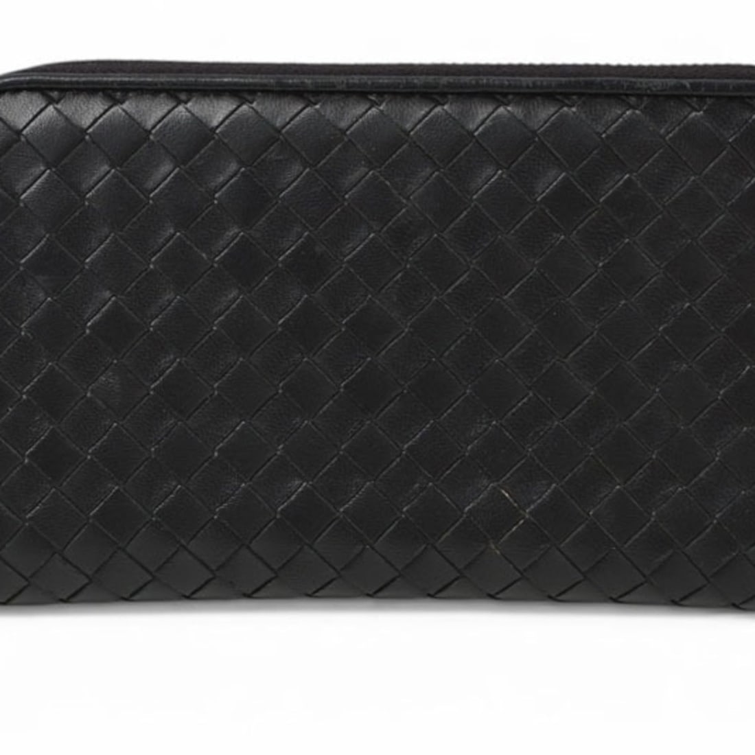 Bottega Veneta wallet, long round closure, intrecciato weave, orange.: --- Catalog ---Category: SizeSize (HxWxD): 10.5cm x 19cm x 2.5cm / 4.13'' x 7.48'' x 0.98''Category: DesignType: Long wallet (bi-fold)Color: BlackGender: Unisex,Women,MenClosure: ZipperMaterial: Leath