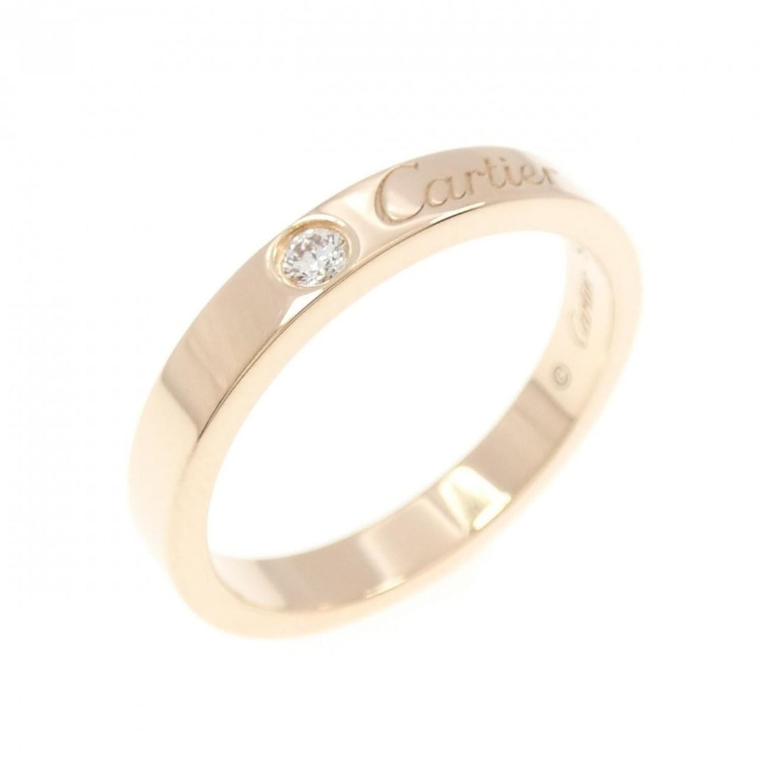 Cartier Wedding 1P Ring: --- Catalog ---Category: SizeWidth: 2.8mm / 0.11''Weight: 3.7g / 0.13oz.JP Size: 12US Size: 6.5Brand Size: 52Category: DesignType: Band ringColor: PinkMetal: GoldStone: DiamondGender: WomenMetal Purit