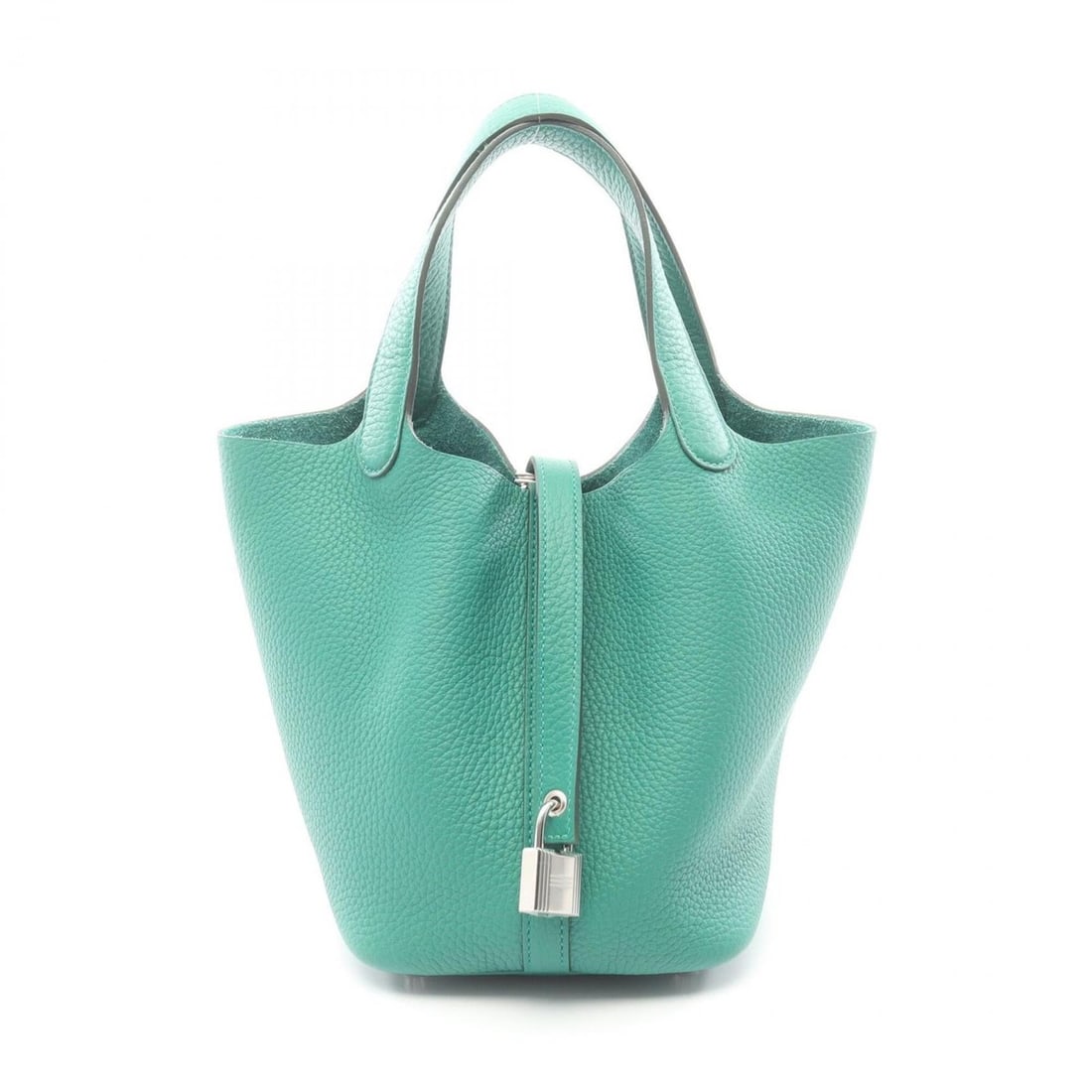 Hermes Picotin Lock PM Handbag, Taurillon Clemence Leather, Women's, Green, 056289CK: --- Catalog ---Category: SizeSize (HxWxD): 18.5cm x 19cm x 13.5cm / 7.28'' x 7.48'' x 5.31''Category: DesignType: HandbagColor: GreenGender: WomenMaterial: Taurillon clemence leather Category: General