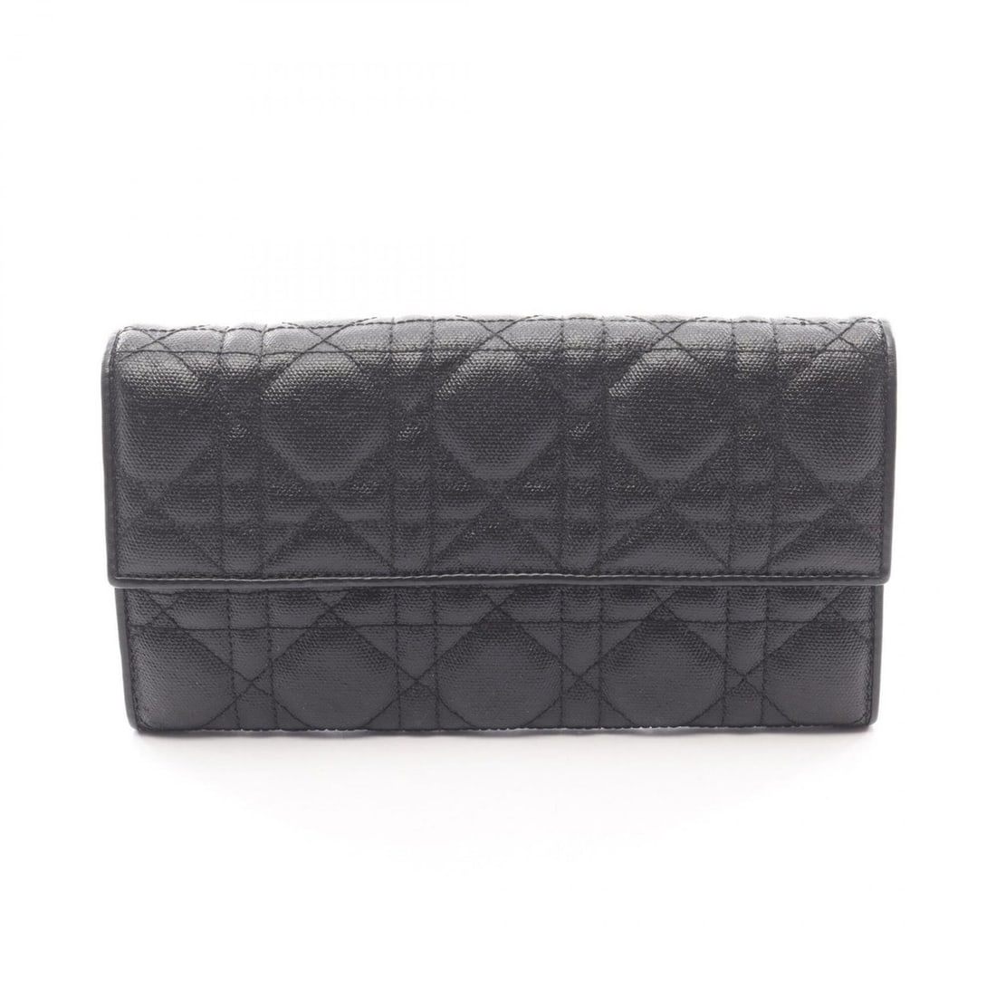 Christian Dior Cannage Bi-fold Long Wallet, Leather, Women's, Black: --- Catalog ---Category: SizeSize (HxWxD): 11cm x 19cm x 3cm / 4.33'' x 7.48'' x 1.18''Category: DesignType: Long wallet (bi-fold)Color: BlackGender: WomenMaterial: Leather Category: GeneralBrand: Chr