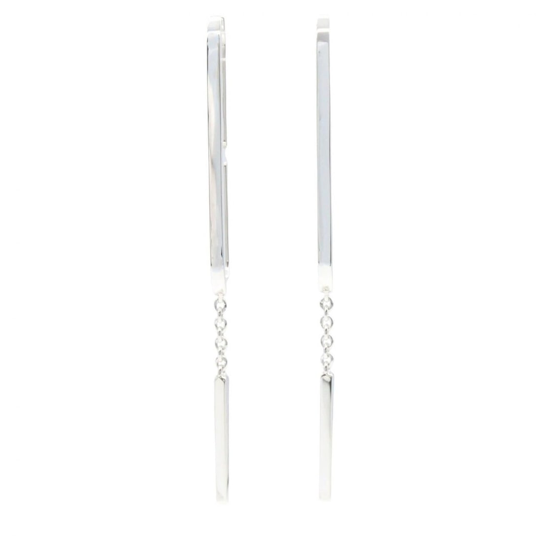 Hermes Ever Chaine d'Ancre Earrings, Sterling Silver 925, Women's, Tone: --- Catalog ---Category: SizeSize (HxWxD): 72.00mm x 2.00mm / 2.83'' x 0.08''Category: DesignType: Stud earringsColor: SilverGender: WomenMaterial: Silver 925Category: GeneralBrand: Hermes--- Item Lis