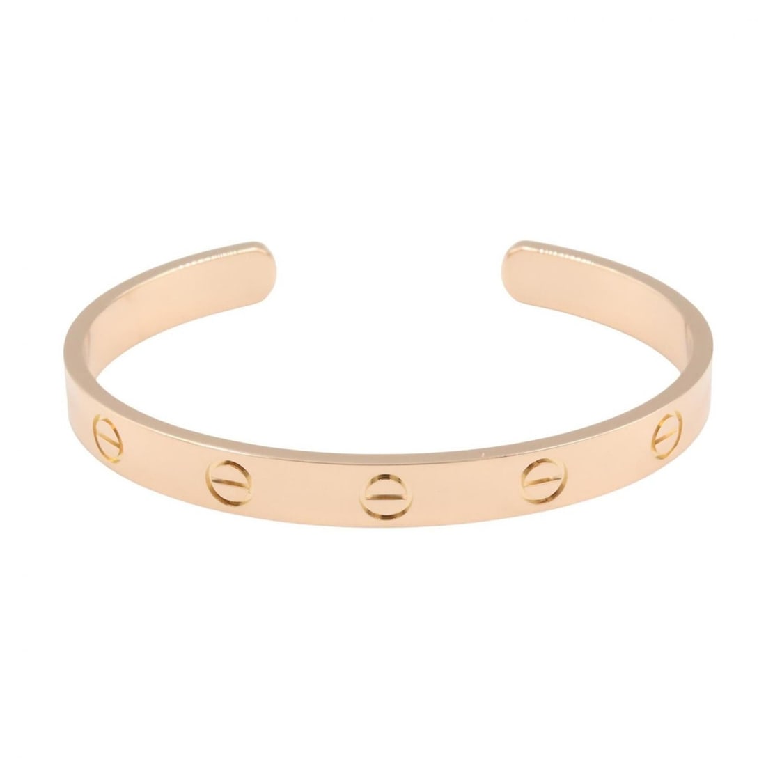 Cartier Love Open Bracelet, 18K Pink Gold (PG), Women's Tone, B6032617: --- Catalog ---Category: SizeLength: 14.5cm / 5.7''Category: DesignType: Charm braceletColor: GoldGender: WomenMaterial: Pink gold (18K)Category: GeneralMPN: B6032617Brand: Cartier--- Item List ---Sec