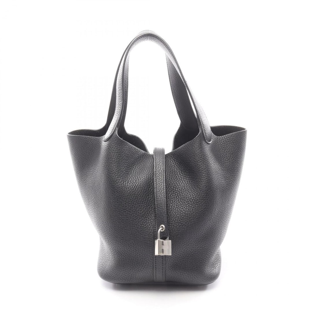 Hermes Picotin Lock MM Handbag, Leather, Taurillon Clemence Women's, Black: --- Catalog ---Category: SizeSize (HxWxD): 21cm x 22cm x 17cm / 8.26'' x 8.66'' x 6.69''Category: DesignType: HandbagColor: BlackGender: WomenMaterial: Taurillon clemence leather Category: GeneralBran
