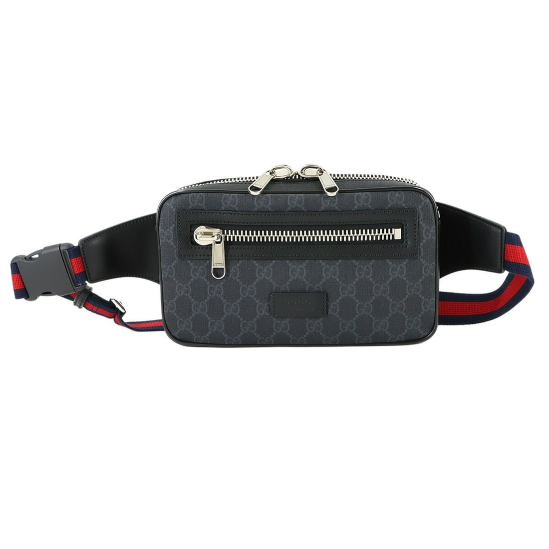 Gucci GG Supreme Belt Handbag Body Waist Pouch Black Silver Hardware 474293 Soft Bag: --- Catalog ---Category: SizeSize (HxWxD): 14cm x 24.5cm x 5.5cm / 5.51'' x 9.64'' x 2.16''Category: DesignType: Fanny packColor: BlackGender: Women,MenMaterial: GG Supreme , Leather Category: General