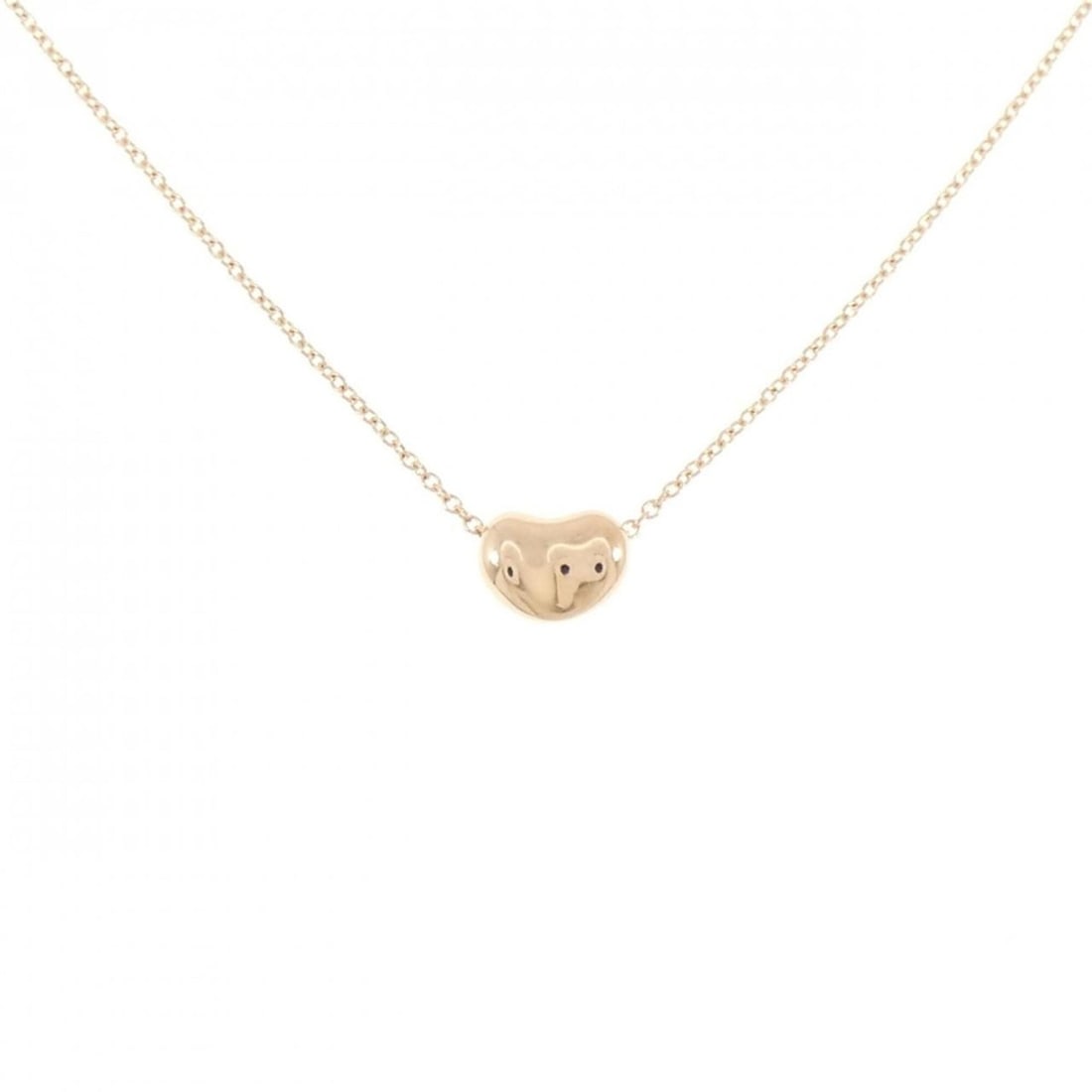 Tiffany Bean Necklace: --- Catalog ---Category: SizePendant Size: 4.9mm x 6.5mm / 0.19'' x 0.25''Neck Circumference: 41 cm / 16.14''Category: DesignColor: Pink goldGender: WomenMaterial: Pink gold (18K)Pendant Type: Pendant