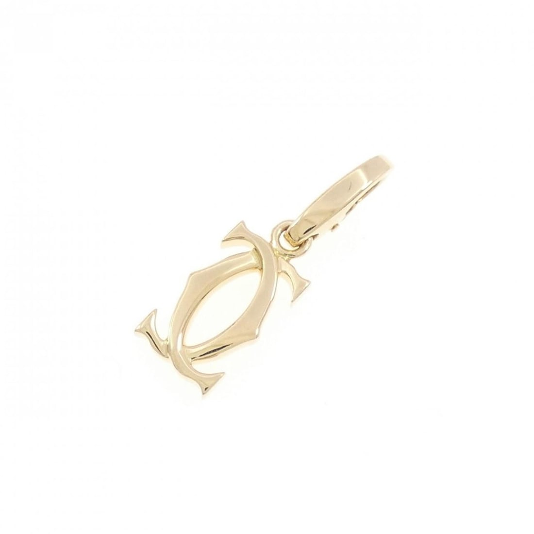 Cartier 2C Charm: --- Catalog ---Category: SizeSize (HxWxD): 23.80mm x 7.30mm / 0.94'' x 0.29''Category: DesignType: Necklace charmGender: WomenMaterial: Yellow gold (18K)Category: GeneralBrand: Cartier--- Item List --