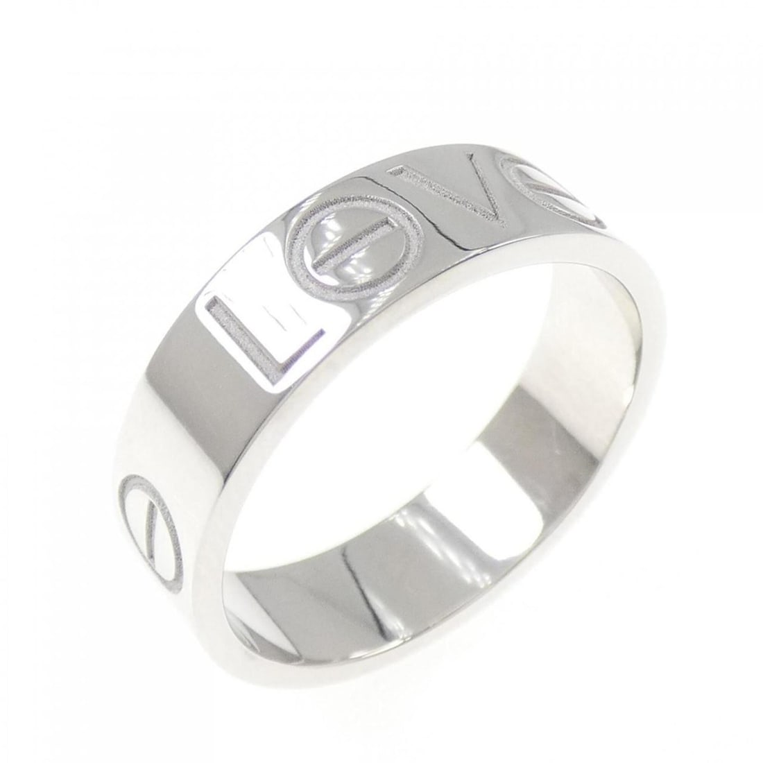 Cartier 750WG Ring: --- Catalog ---Category: SizeJP Size: 15US Size: 7.5Category: DesignType: Band ringColor: White goldGender: WomenMaterial: White gold (18K)Category: GeneralBrand: Cartier--- Item List ---Section: Cond