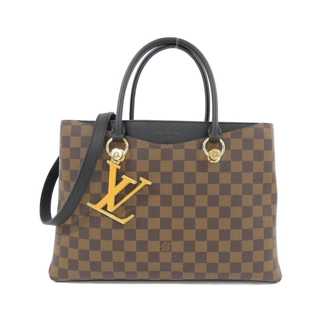 Louis Vuitton Damier LV Riverside N40050 Handbag: --- Catalog ---Category: SizeSize (HxWxD): 24cm x 36cm x 13cm / 9.44'' x 14.17'' x 5.11''Category: DesignType: HandbagColor: Black, EbeneGender: WomenMaterial: Coated canvas Category: GeneralBrand: Lo