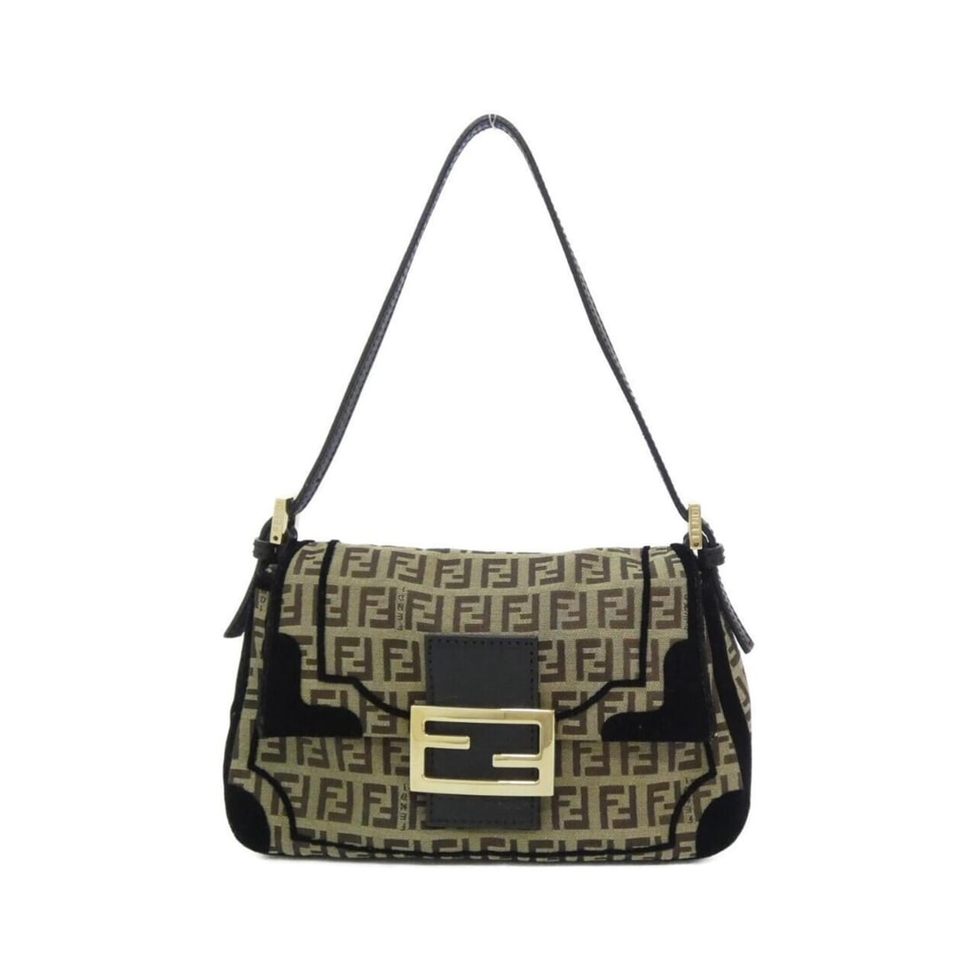 Fendi Mini Mamma 8BR180 VHQ Shoulder Bag: --- Catalog ---Category: SizeSize (HxWxD): 14cm x 22cm x 10cm / 5.51'' x 8.66'' x 3.93''Category: DesignType: Shoulder bagColor: Black, BrownGender: WomenMaterial: Canvas , Velvet Category: GeneralBra
