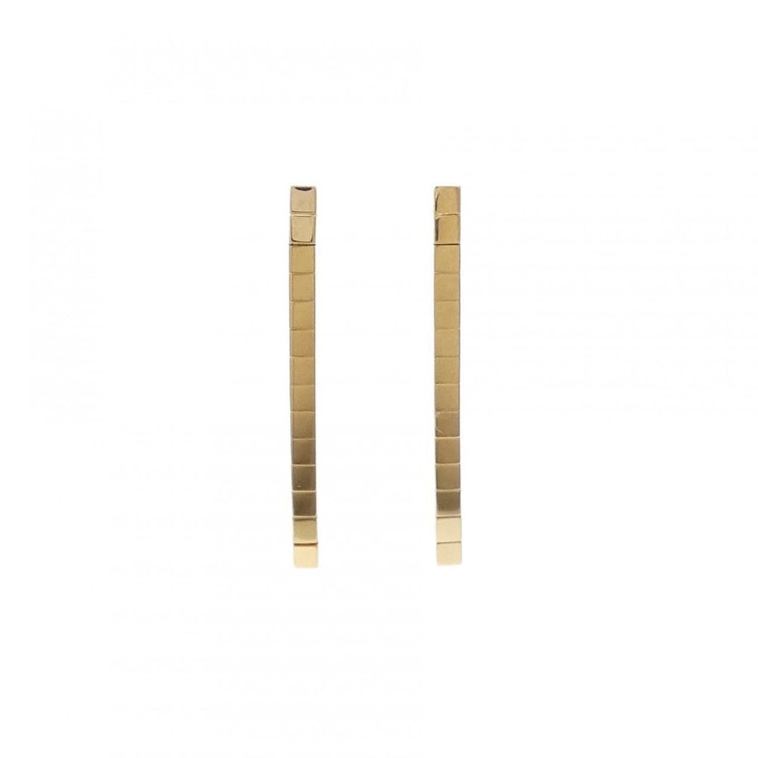Cartier Lanieres Earrings: --- Catalog ---Category: SizeSize (HxWxD): 40.20mm x 2.80mm / 1.58'' x 0.11''Category: DesignType: Drop earringsColor: Yellow goldGender: WomenMaterial: Yellow gold (18K)Category: GeneralBrand: Cartie