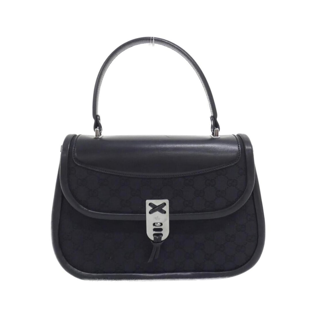 Gucci 109109 handbag: --- Catalog ---Category: SizeSize (HxWxD): 22cm x 30cm x 8cm / 8.66'' x 11.81'' x 3.14''Category: DesignType: HandbagColor: BlackGender: WomenMaterial: GG canvas , Leather Category: GeneralMPN: 109109