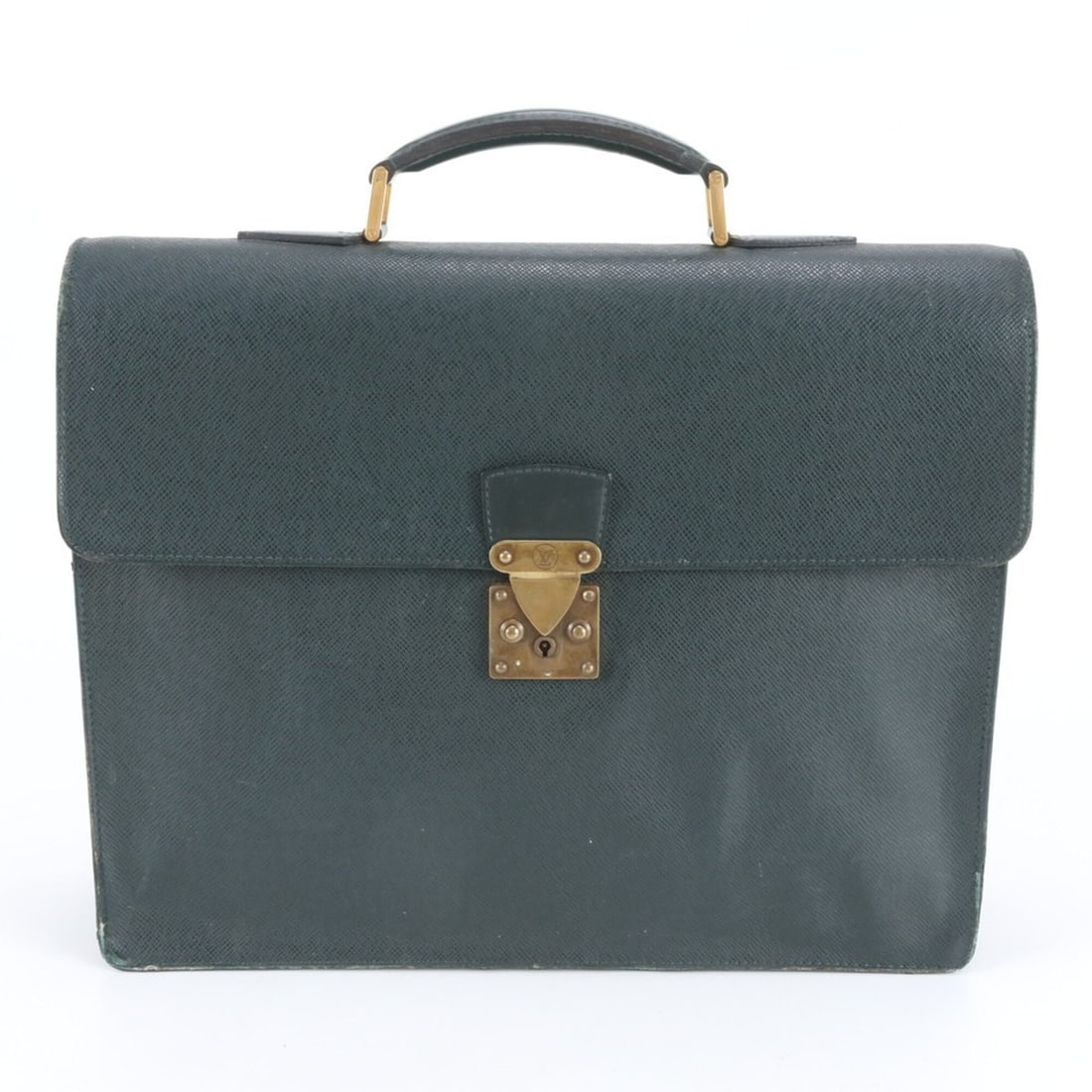 Louis Vuitton Taiga Serviette Clado M30074 Leather Handbag Briefcase Tote Bag for Men: --- Catalog ---Category: SizeSize (HxWxD): 30cm x 40cm x 10cm / 11.81'' x 15.74'' x 3.93''Category: DesignType: Briefcase, Handbag, Tote bagColor: GreenGender: MenMaterial: Leather Category: GeneralMP
