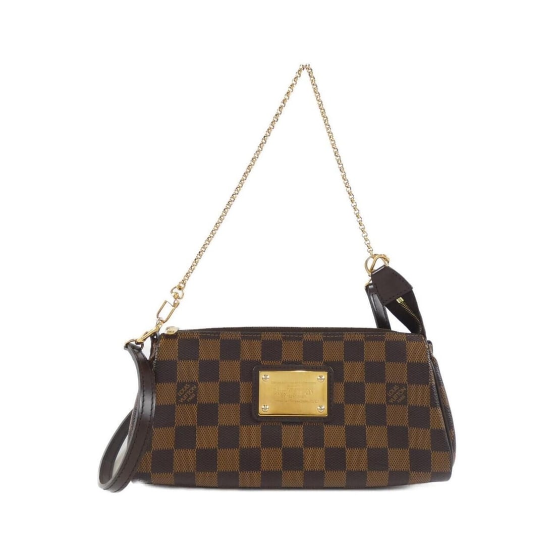 Louis Vuitton Damier Eva N55213 Shoulder Bag: --- Catalog ---Category: SizeSize (HxWxD): 12cm x 25cm x 5cm / 4.72'' x 9.84'' x 1.96''Category: DesignType: Shoulder bagColor: Damier Canvas, EbeneGender: WomenMaterial: Coated canvas Category: Gener