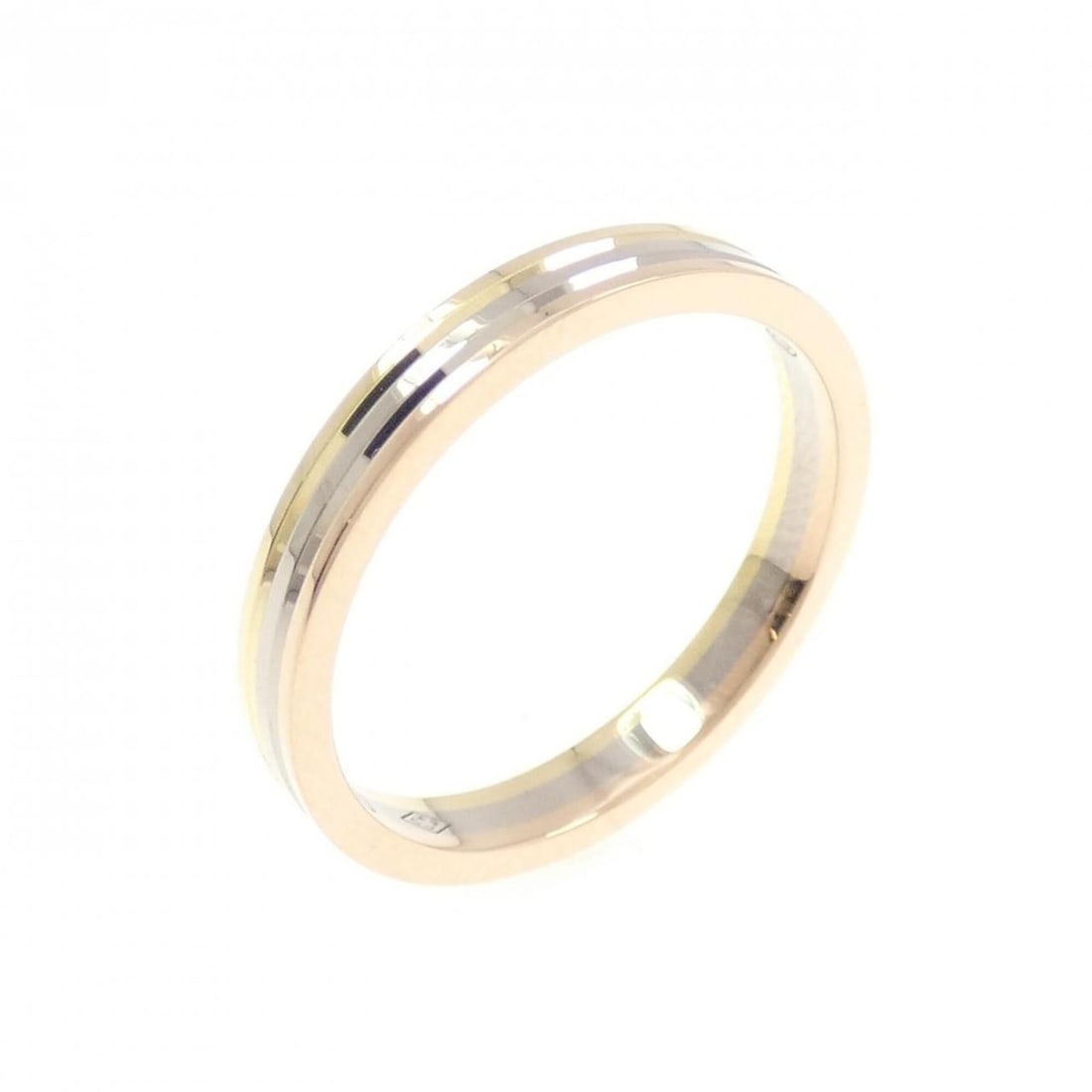 Cartier Vendome Aoyama Ring: --- Catalog ---Category: SizeJP Size: 8US Size: 4.5Category: DesignType: Band ringColor: Pink gold, White gold, Yellow goldGender: WomenMaterial: Pink gold (18K), White gold (18K), Yellow gold (18K)Ca
