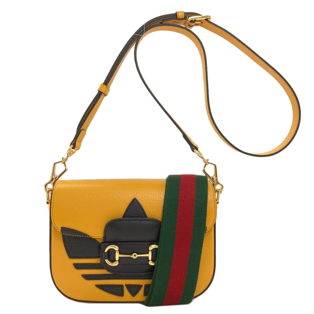 Gucci 658574 Horsebit 1955 Adidas Collaboration Shoulder Bag Calfskin Women's GUCCI: --- Catalog ---Category: SizeSize (HxWxD): 15cm x 21cm x 5cm / 5.9'' x 8.26'' x 1.96''Strap Length: 110cm - 125cm / 43.3'' - 49.21''Category: DesignType: Shoulder bagColor: YellowGender: WomenMaterial
