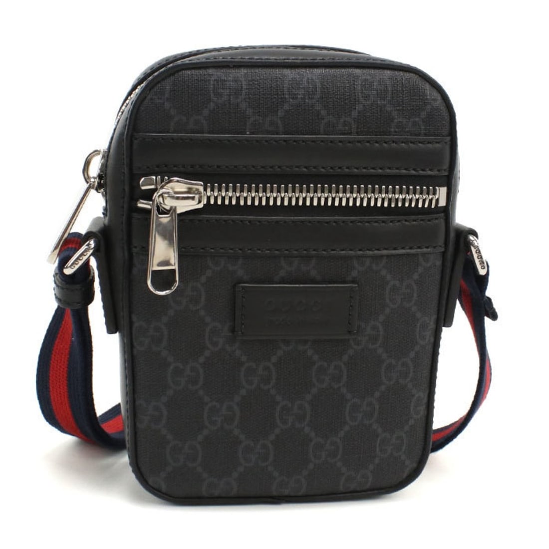 GUCCI GG Supreme Crossbody Shoulder Bag 682357 Men's Black: --- Catalog ---Category: SizeSize (HxWxD): 18cm x 12.5cm x 5cm / 7.08'' x 4.92'' x 1.96''Category: DesignType: Shoulder bagColor: BlackGender: MenMaterial: PVC Hardware Color: SilverCategory: GeneralM
