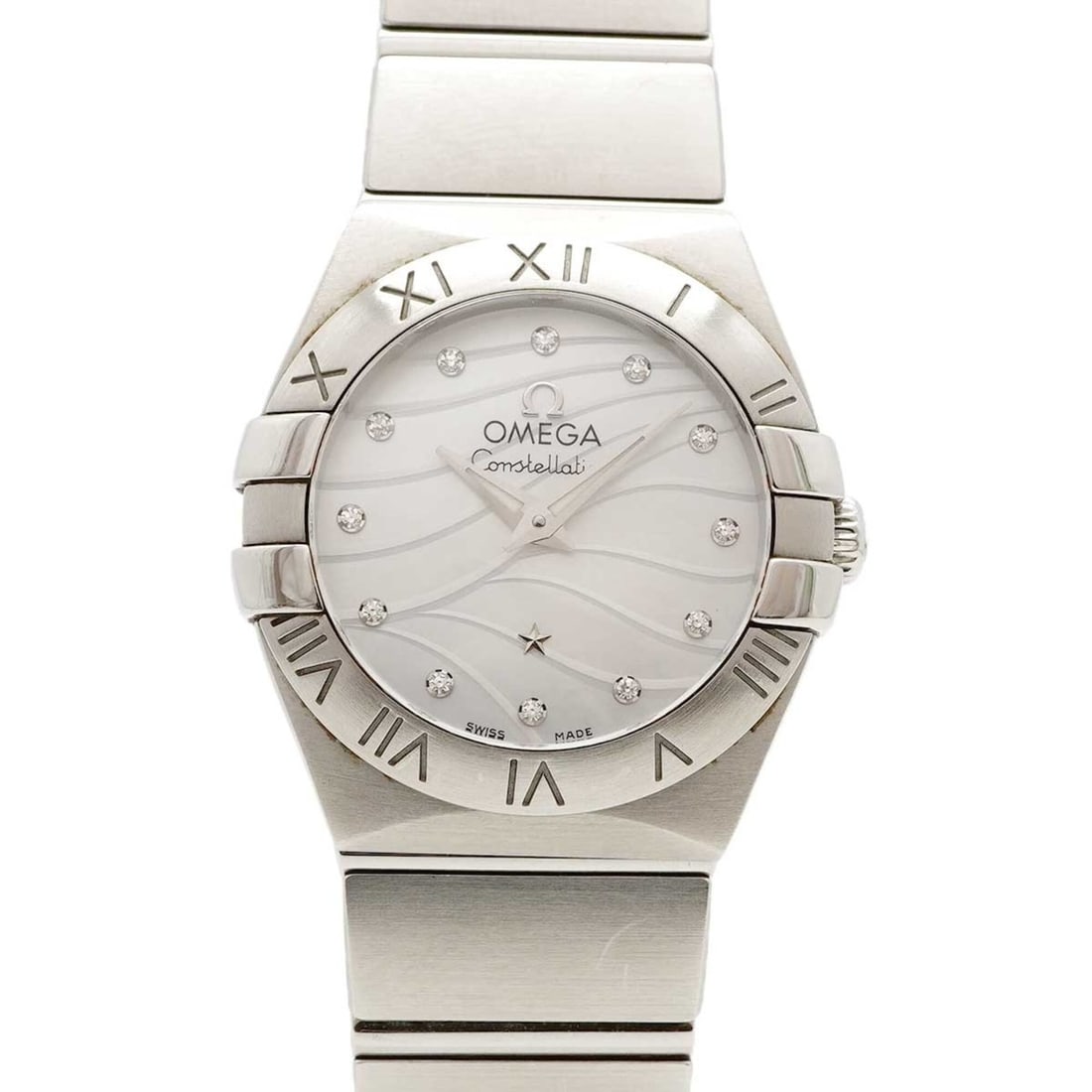 Omega Constellation 123.10.24.60.55.003 White Dial Women's Watch: --- Catalog ---Category: SizeWrist Size: 14cm / 5.51''Case Diameter: 23.8mm / 0.94''Category: DesignType: WristwatchGender: WomenColor (Dial): WhiteMaterial (Band): Stainless steelCategory: GeneralMPN